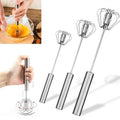 Stainless Steel Hand Push Egg Whisk