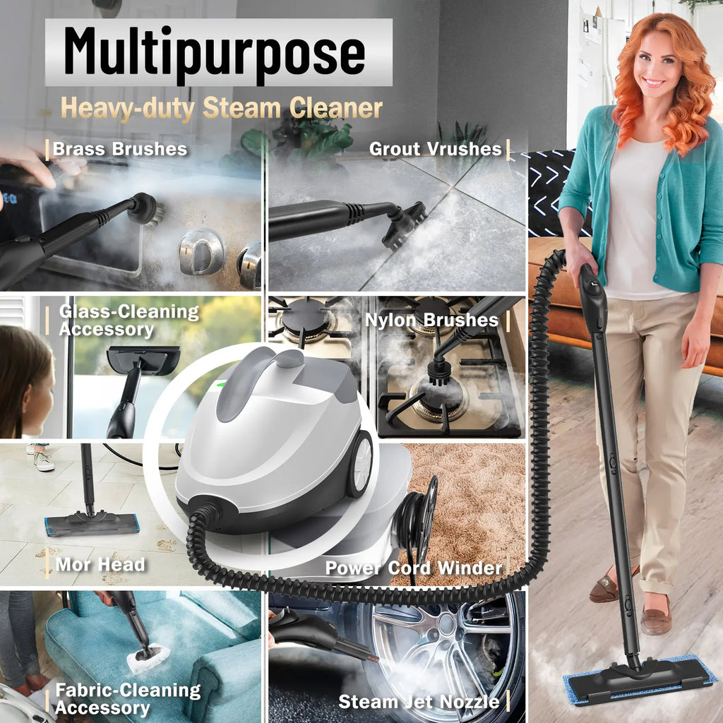 Heavy Duty Steam Cleaner with 1.5L Tank