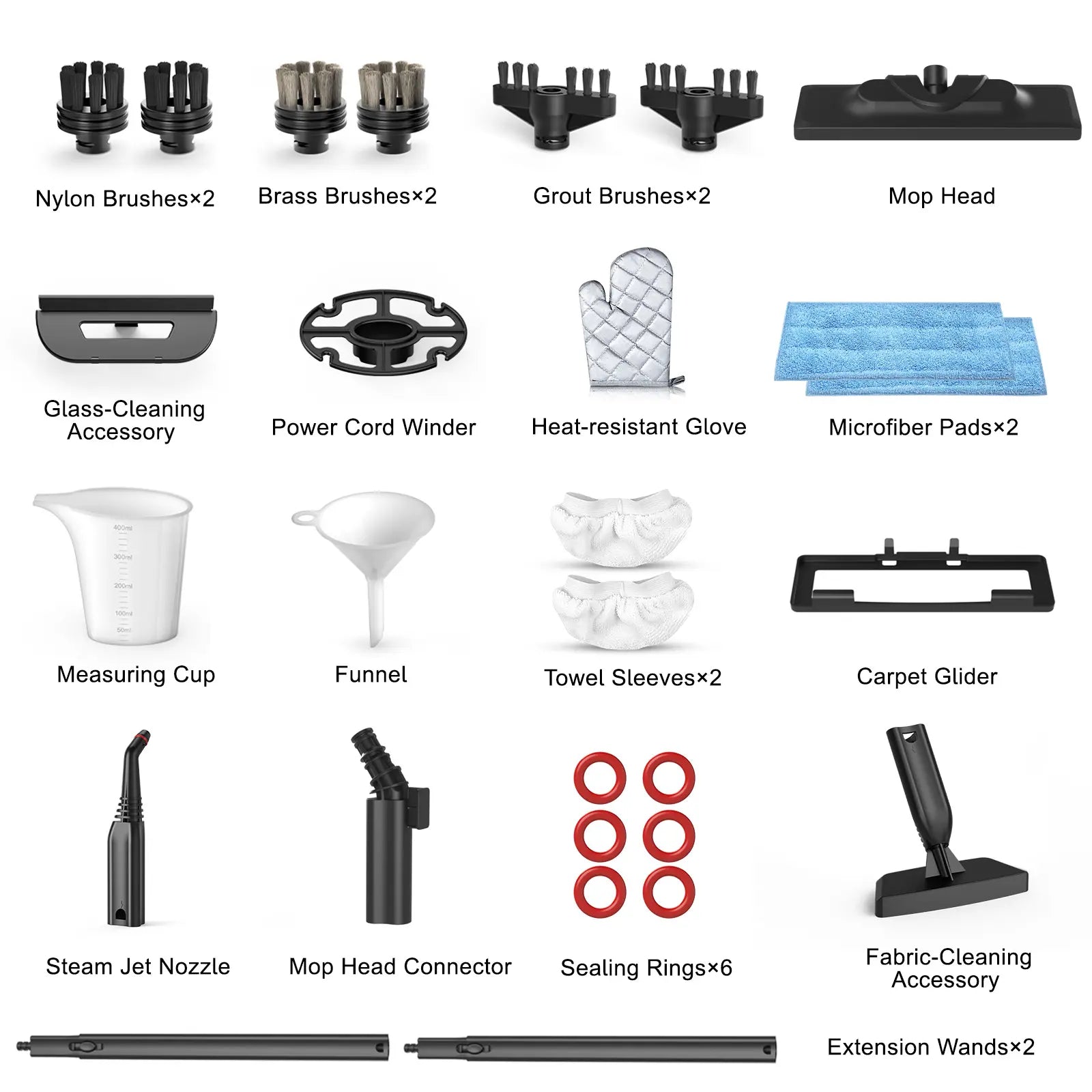 Heavy Duty Steam Cleaner with 1.5L Tank